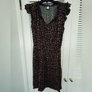 Old Navy Black Floral Dress